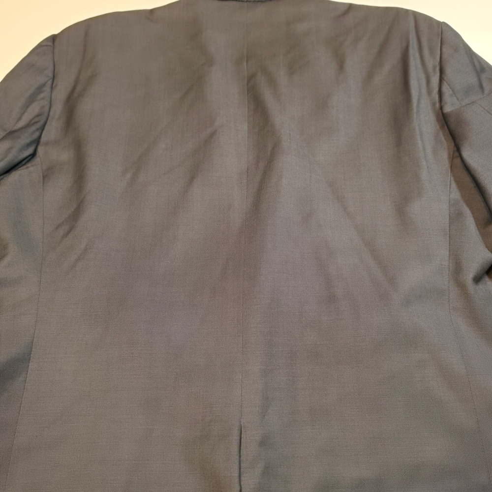 Gucci Vintage Mens Blazer Sport Coat Dark Grey/Black 3 Button Made in Italy 44R - Picture 4 of 10